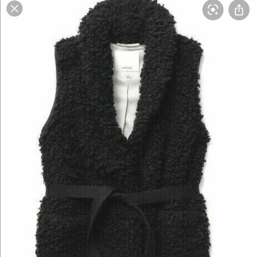 Aritzia Wilfred Courcelle Sherpa Vest XXS